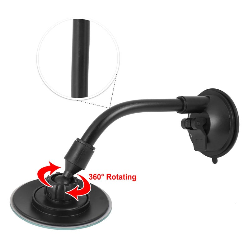 A ABSOPRO Blind Spot Adjustable Car Mirror Rotate Suction Cup Black Arm Rearview Mirror for All Universal Vehicles - Image 4
